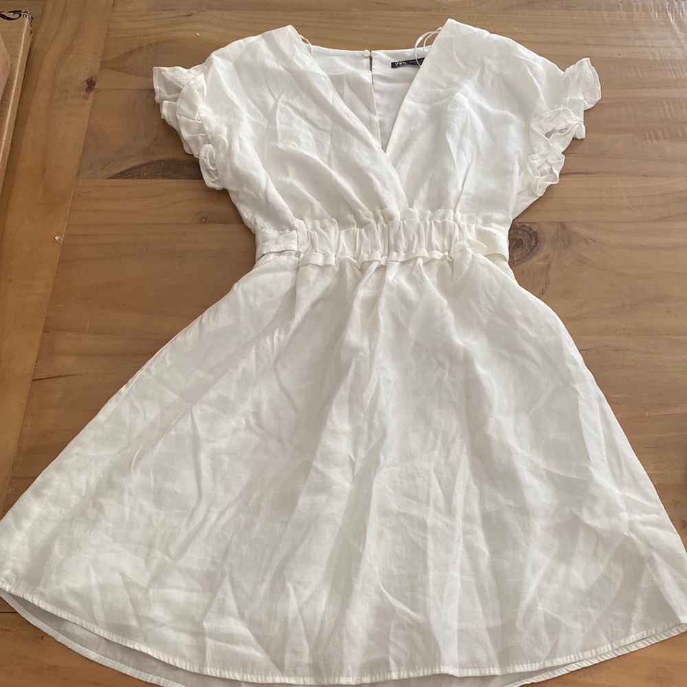 White Zara Mini Dress, Size XS